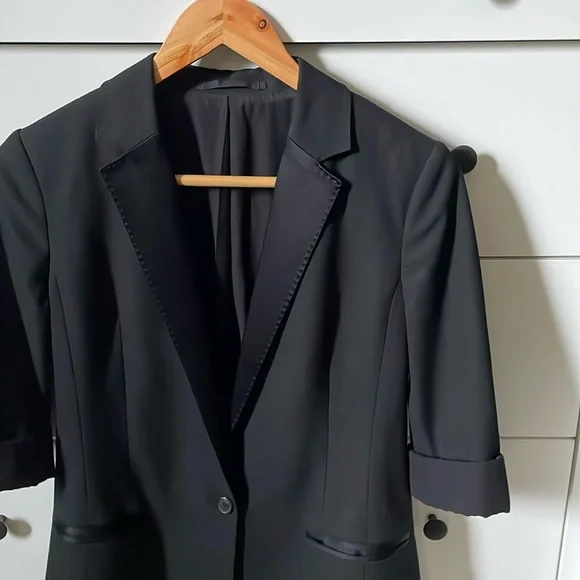 AllSaints Aiers Blazer in Black US 4 - Picture 4 of 16